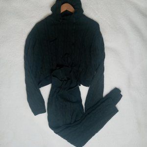 Fashion Nova hooded sweater pant set